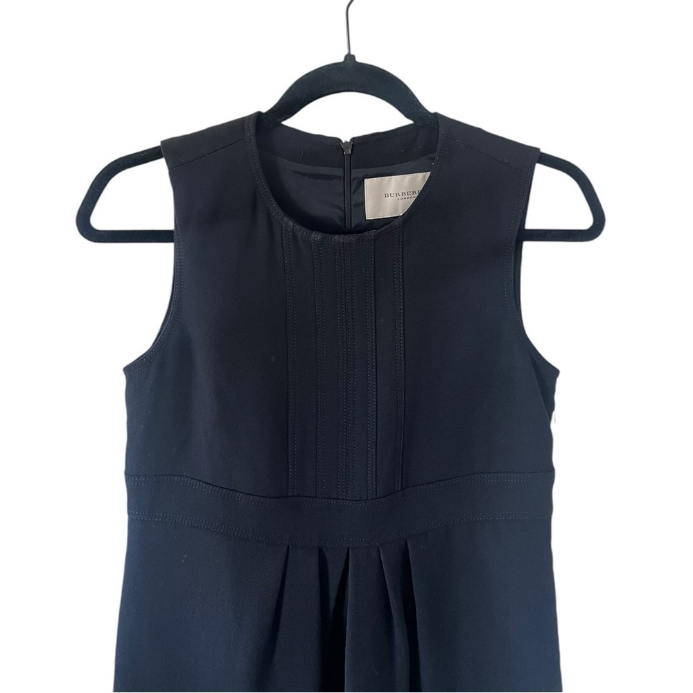 Burberry London Black Pleated Sheath Dress US4 - Picture 4 of 10